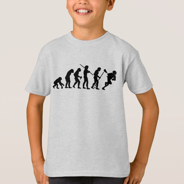 Evolution Of Man Lacrosse T-Shirt (Front)