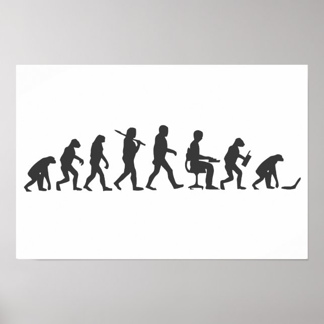 Evolution of Man Laptop Poster (Front)