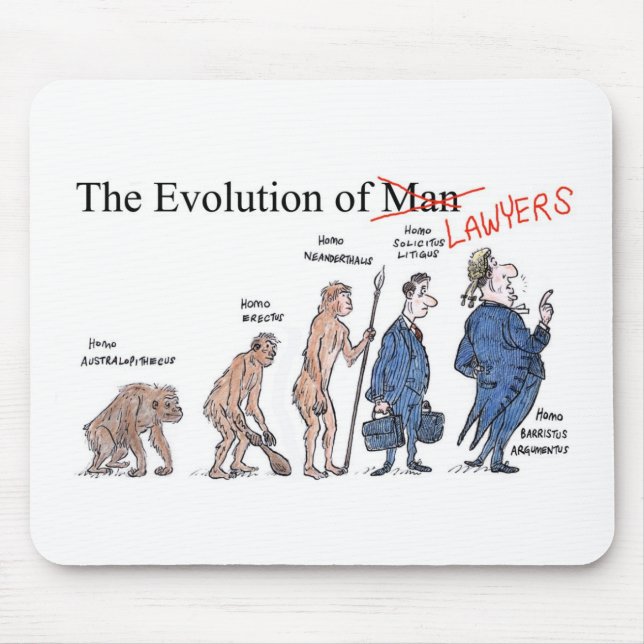Evolution of Man mouse pad (Front)