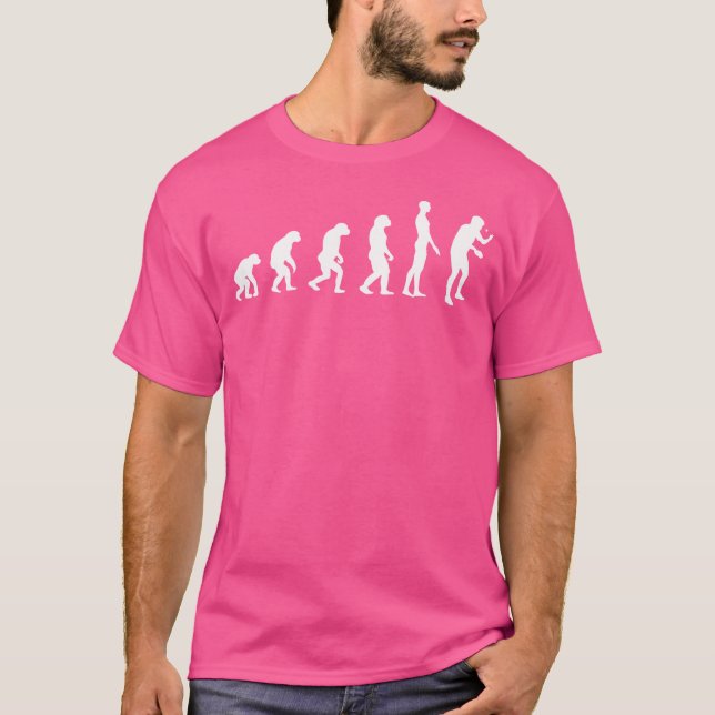 Evolution Of Man Table Tennis T-Shirt (Front)