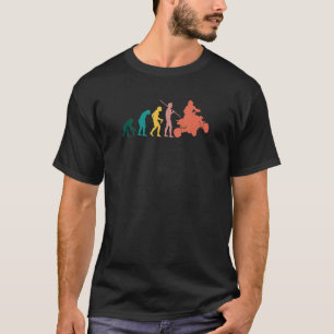 Evolution of Man to Quad Bike Four Wheeling T-Shirt