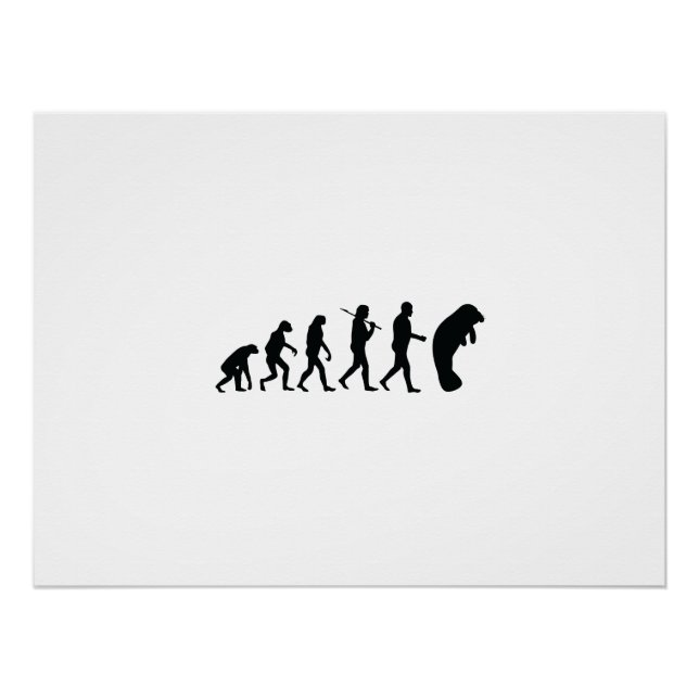 Evolution of Manatee Poster (Front)
