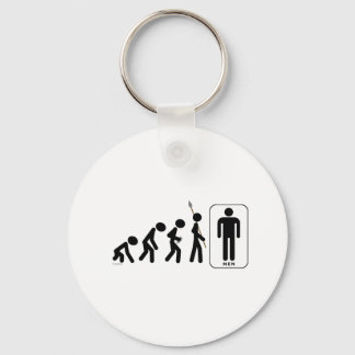 Evolution of Men Key Ring