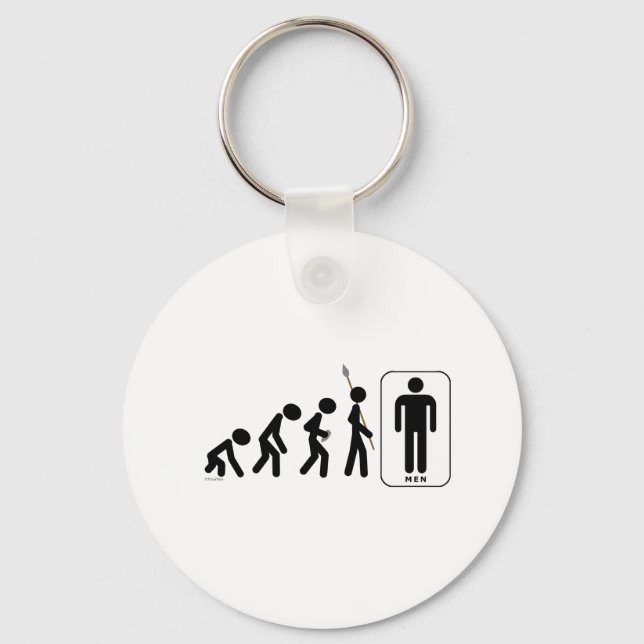 Evolution of Men Key Ring (Front)
