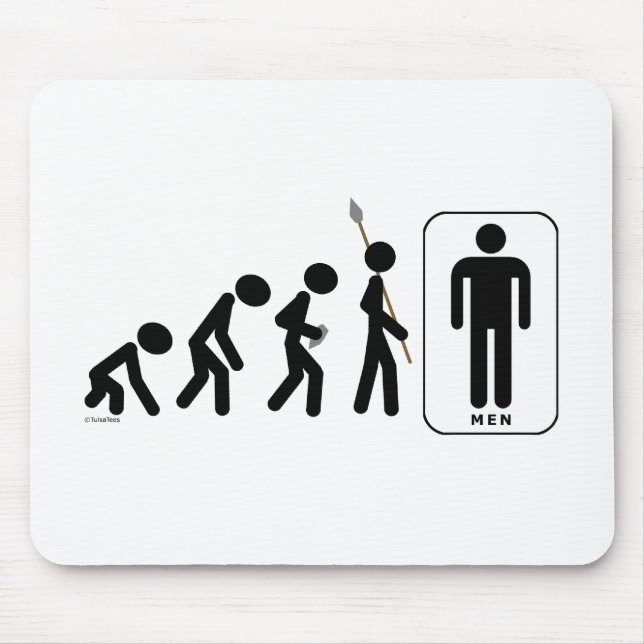 Evolution of Men Mouse Mat (Front)