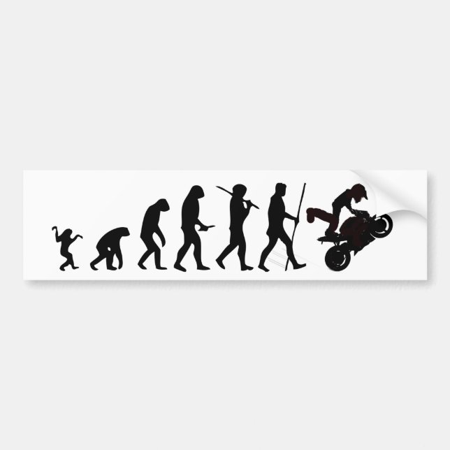 Evolution of Moto bumper sticker (Front)