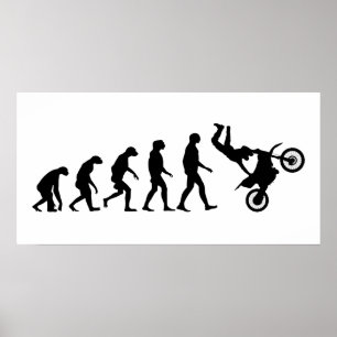 Evolution of Motocross Poster