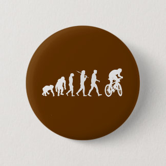 Evolution of mountain biking mountain bikers 6 cm round badge