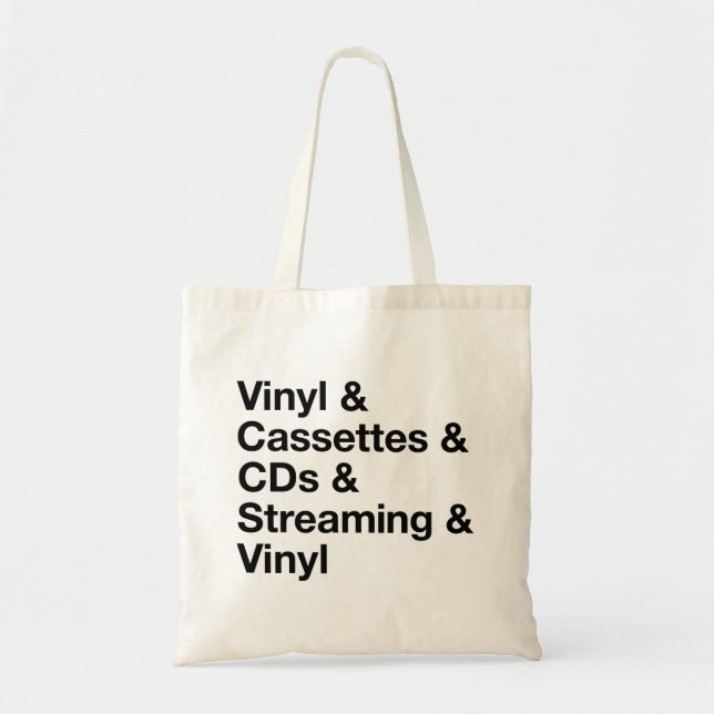 Evolution of Music Tote Bag (Front)