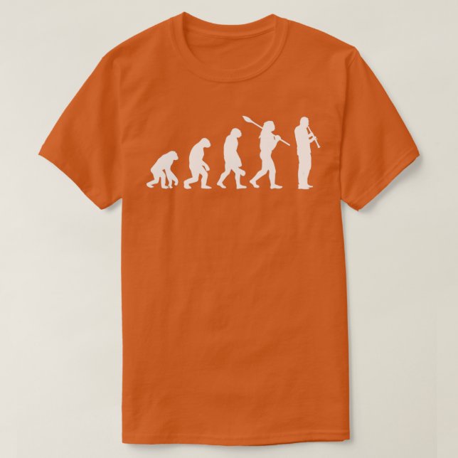 Evolution of Oboe Player  T-Shirt (Design Front)