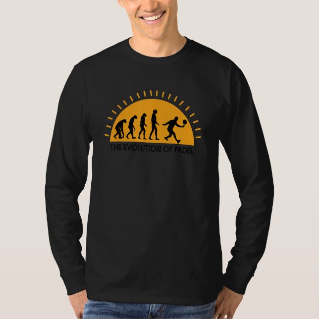 Evolution Of Padel Tennis For Padel Player Coach T-Shirt (Front)