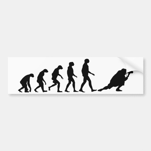 Evolution of Photography Bumper Sticker (Front)