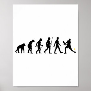 Evolution of pickleball pickle ball funny poster