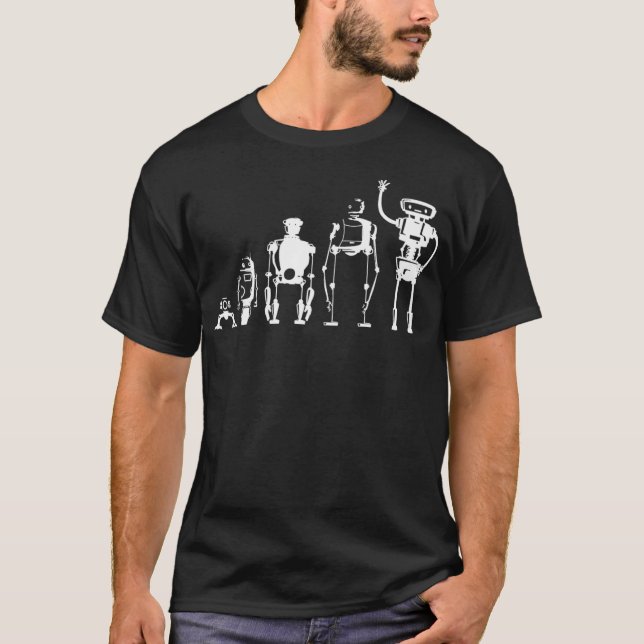 Evolution of Robot Robotics Digital Funny T Gift  T-Shirt (Front)