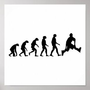 Evolution of Rollerblading Poster