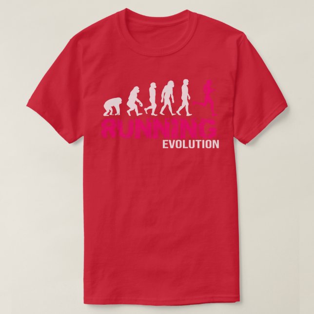 Evolution of Running Girls Runners gift 1 T-Shirt (Design Front)