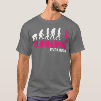 Evolution of Running Girls Runners gift T-Shirt