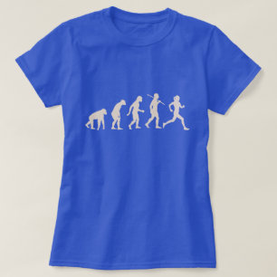 Evolution Of Running - Runner Dad Mum T-Shirt