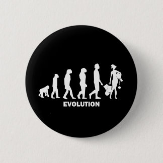 Evolution of shopping 6 cm round badge