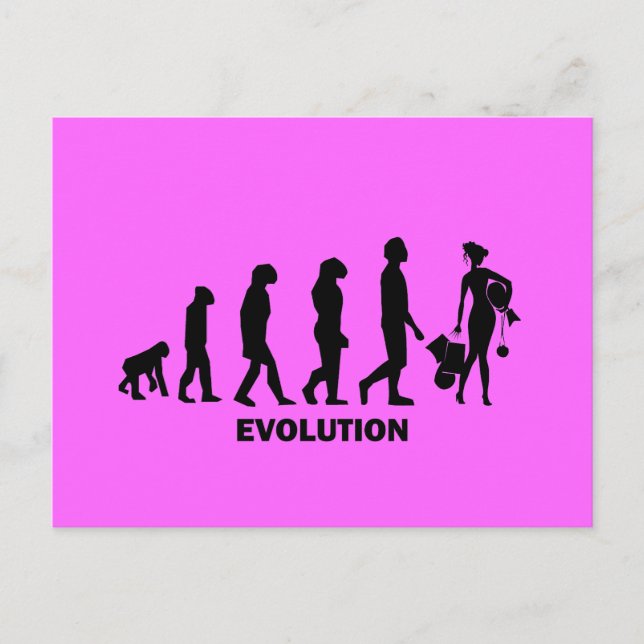 Evolution of shopping postcard (Front)