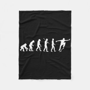 Evolution Of Skateboarder - Skateboarding Gift Shi Fleece Blanket