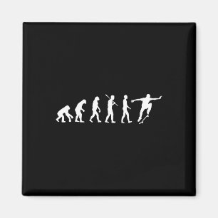 Evolution Of Skateboarder - Skateboarding Gift Shi Magnet