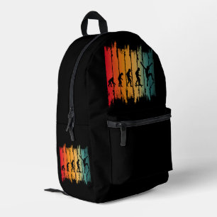 Evolution Of Skateboarding Skater Printed Backpack