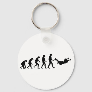 Evolution of Skydiving Key Ring