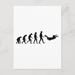 Evolution of Skydiving Postcard