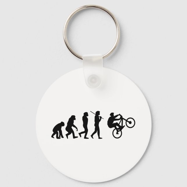 Evolution of the cyclist key ring (Front)