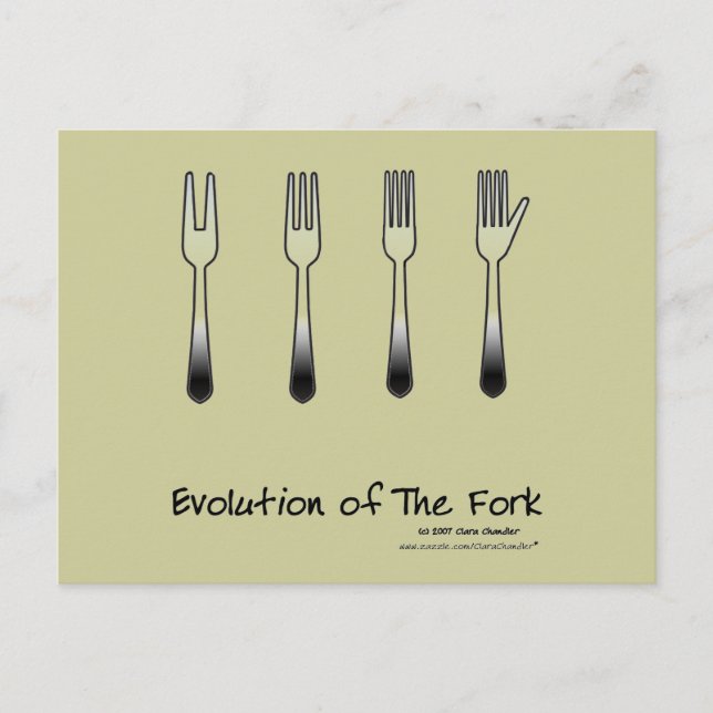 Evolution of The Fork Postcard (Front)