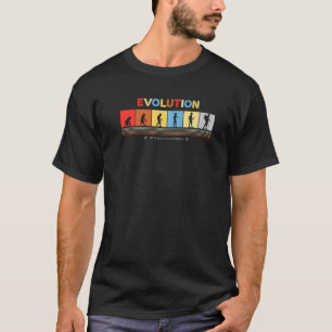 Evolution Of The Human Being Into A Hiker Retro 70 T-Shirt