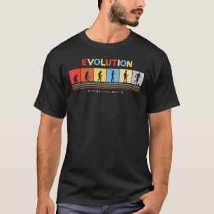 Evolution Of The Human Being Retro 70s Soccer Play T-Shirt