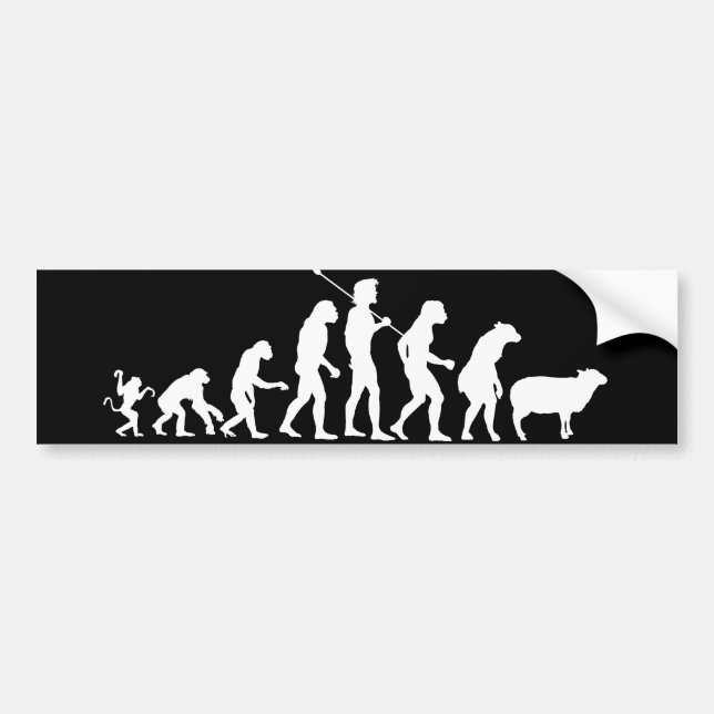 Evolution of the Masses Bumper Sticker (Front)