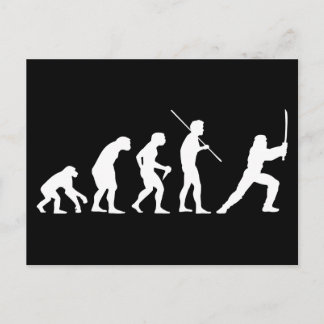 Evolution of the Ninja - from man to ninja Postcard