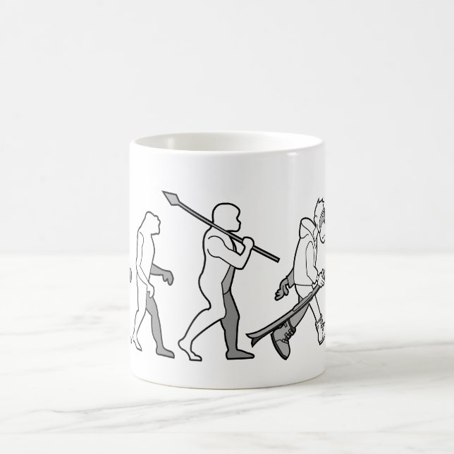 Evolution of the snow boarder coffee mug (Center)