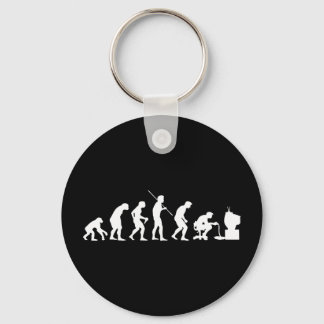 Evolution of Video Games Gaming Gamer Key Ring