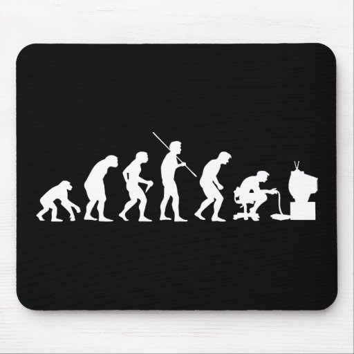 Image of Evolution of Video Games Gaming Gamer Mouse Mat