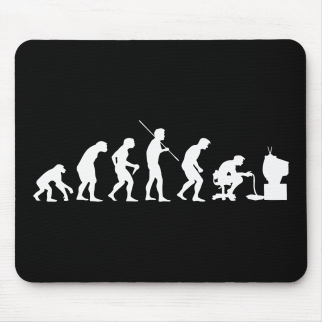 Evolution of Video Games Gaming Gamer Mouse Mat (Front)