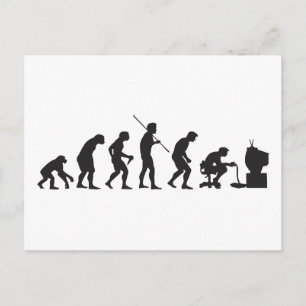Evolution of Video Games Gaming Gamer Postcard