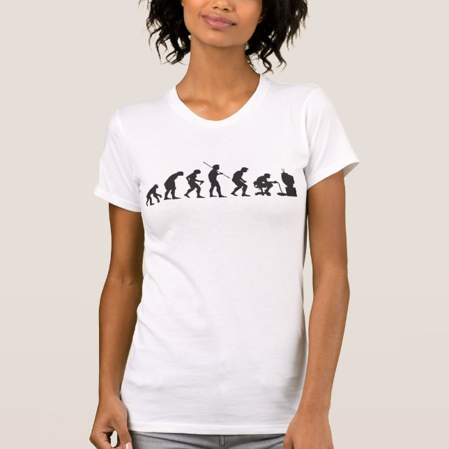 Evolution of Video Games Gaming Gamer T-Shirt (Front)