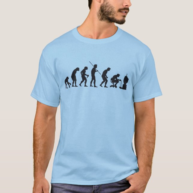 Evolution of Video Games Gaming Gamer T-Shirt (Front)