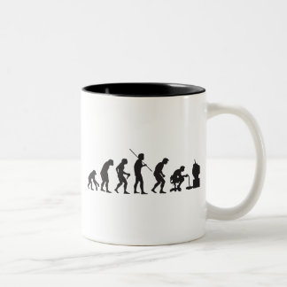 Evolution of Video Games Gaming Gamer Two-Tone Coffee Mug