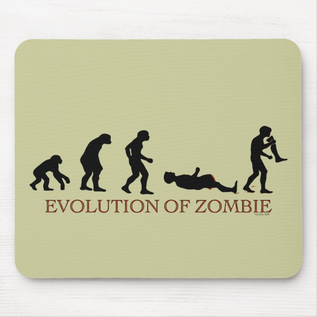 Evolution of Zombie Mouse Mat (Front)