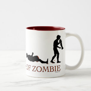 Evolution of Zombie Two-Tone Coffee Mug