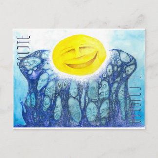 Evolution Orange Postcard