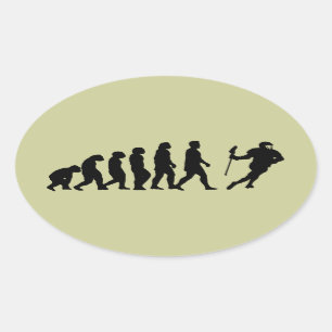 Evolution Oval Sticker