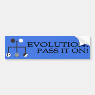 Evolution: Pass It On! Bumper Sticker