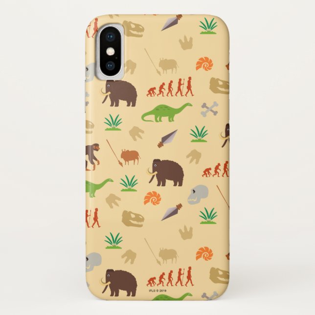 Evolution Pattern Case-Mate iPhone Case (Back)