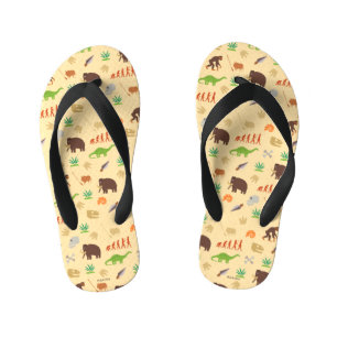 Evolution Pattern Kid's Flip Flops